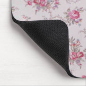 美しいソフトヴィンテージバラ葉と マウスパッド (コーナー)