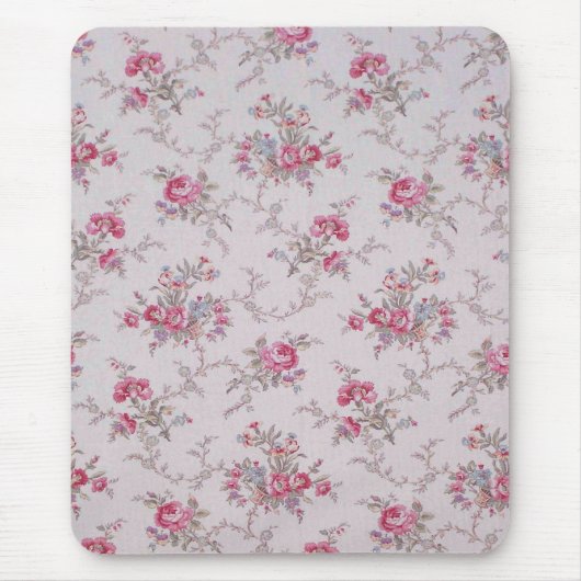 美しいソフトヴィンテージバラ葉と マウスパッド (正面)