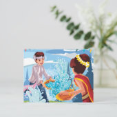 美しいソンクランフェスティバル投水ポストカー ポストカード (スタンド正面)