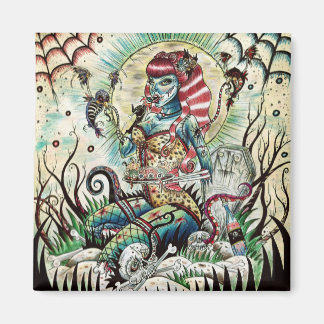 美しいゾンビは女の子のマグネットをピン留め。 マグネット