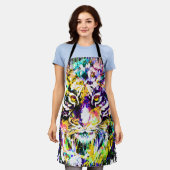 美しいタイガーエプロン |トラカラフルガーエプロン エプロン (着用した状態)