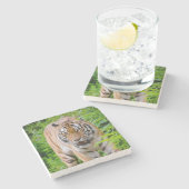 美しいタイガーストーンコースター ストーンコースター (横)