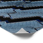 美しいタイヤトレッドパターン ポスター (角)