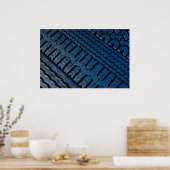 美しいタイヤトレッドパターン ポスター (キッチン)