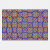 美しいタイルデザインラッピング紙シート ラッピングペーパーシート (正面3)