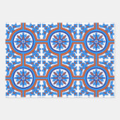 美しいタイルデザイン ラッピングペーパーシート (正面2)