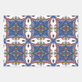 美しいタイルデザイン ラッピングペーパーシート (正面)