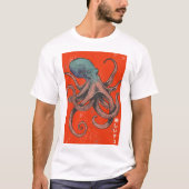 美しいタコ Tシャツ (正面)