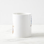 美しいタツノオトシゴのギフトの子供へのビーチの背景 コーヒーマグカップ (中央)