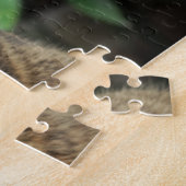 美しいタビー猫 ジグソーパズル (側面)