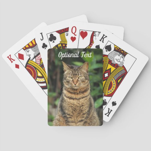 美しいタビー猫 トランプ (裏面)