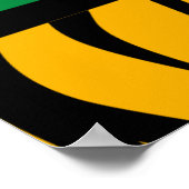 美しいタペストリーエフェクト鮮やかカラー編集可能 ポスター (角)