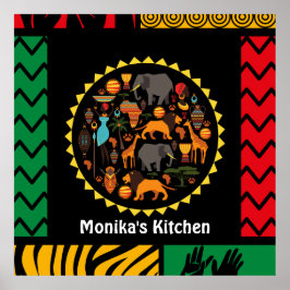 美しいタペストリーエフェクト鮮やかカラー編集可能 ポスター