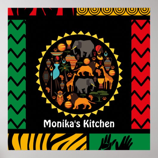 美しいタペストリーエフェクト鮮やかカラー編集可能 ポスター (正面)