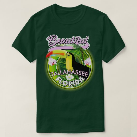 美しいタラハシーのフロリダ旅行 Tシャツ (デザイン正面)