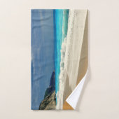 美しいターコイズシートロピカルフォト ハンドタオル (ハンドタオル)