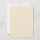 美しいターコイズシートロピカルフォト 出欠カード (裏面)