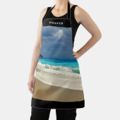 美しいターコイズブルーシートロピカルフォト エプロン (インサイチュ)