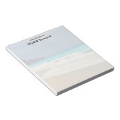 美しいターコイズブルーシートロピカルフォト ノートパッド (アングル)