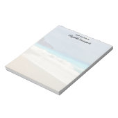 美しいターコイズブルーシートロピカルフォト ノートパッド (回転)