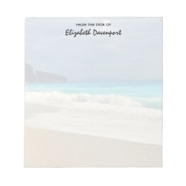 美しいターコイズブルーシートロピカルフォト ノートパッド