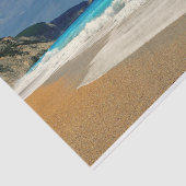 美しいターコイズブルーシートロピカルフォト 薄葉紙 (詳細)