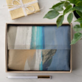 美しいターコイズブルーシートロピカルフォト 薄葉紙 (ギフト)