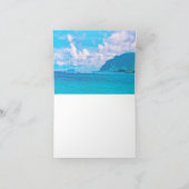 美しいターコイズ海波 ノートカード (内部)