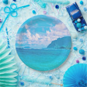 美しいターコイズ海波 ペーパープレート (パーティー)