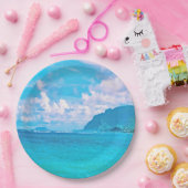 美しいターコイズ海波 ペーパープレート (パーティー)