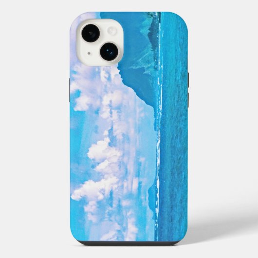 美しいターコイズ海波 iPhoneケース (裏面)