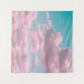 美しいターコイズ空  タペストリー (正面(横))