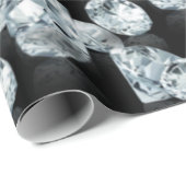 美しいダイヤモンド黒釉ギフト ラッピングペーパー (ロールコーナー)