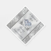 美しいダイヤモンド60周年記念ナプキンス スタンダードランチョンナプキン (角)