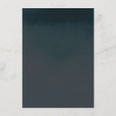 美しいダスティブルー結婚フローラ詳細 エンクロージャーカード (裏面)