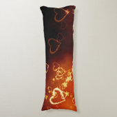 美しいダブルトーンハート枕 ボディピロー (正面縦)