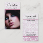 美しいダマスクの名刺 名刺 (正面/裏面)