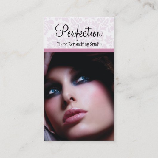 美しいダマスクの名刺 名刺 (正面)