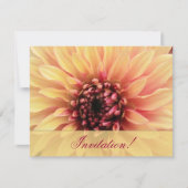 美しいダリアのブライダルシャワーの招待状 招待状 (正面)