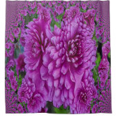 美しいダリア…... シャワーカーテン (正面)