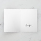 美しいダンサーズ バレンタイン 折りたたみグリーティングカード カード (内部)