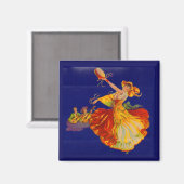 美しいダンスペインのサー マグネット (正面/裏面)