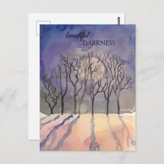 美しいダークネスポストカード ポストカード (正面/裏面)