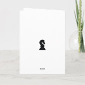 美しいチェスの駒バレンタインの愛 シーズンカード (裏面)