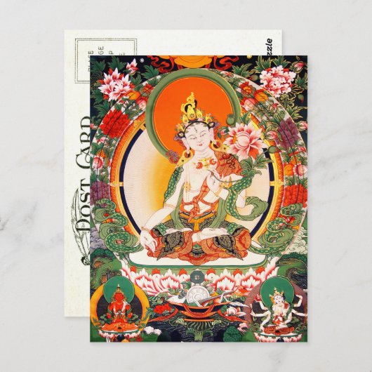 美しいチベットの仏教の芸術の郵便はがき ポストカード (正面/裏面)