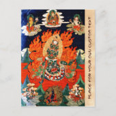 美しいチベットの神タンカタトゥーアート ポストカード (正面)