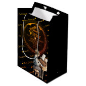 美しいチャイルドピアノビクターレコード黒青銅 ミディアムペーパーバッグ (正面アングル)