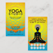 美しいチャクラのヨガのロイヤリティプログラム ロイヤリティカード (正面/裏面)