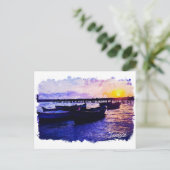 美しいチュニジアの休暇のお土産 ポストカード (スタンド正面)