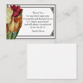 美しいチューリップサンキューカード ノートカード (正面/裏面)